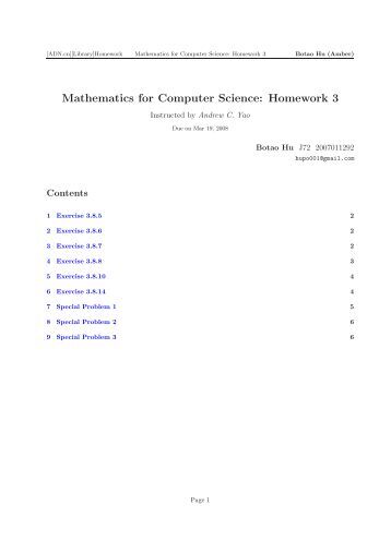 Computer science online homework help