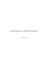 Esercitazioni con ABB RobotStudio - LAR-DEIS