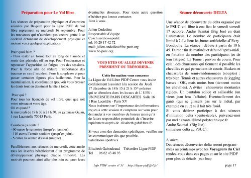 NÂ°50 - Ligue Paris Ile de France de Vol Libre - Ffvl