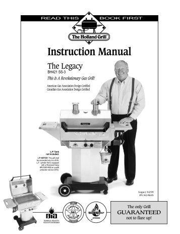 Legacy Manual - Holland Grill
