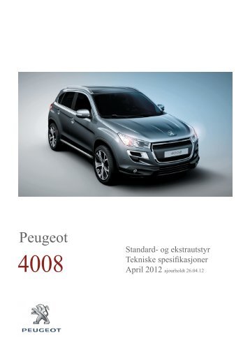 Ekstrautstyr - Peugeot