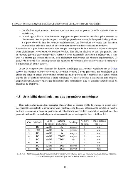 these simulation numerique et modelisation de l'ecoulement autour ...