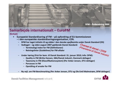 Formandens beretning for 2009 - Dansk Facilities Management