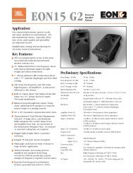 67617/JBL.EON G2 Spec Sheet