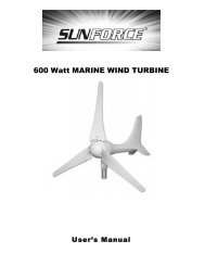 600 Watt MARINE WIND TURBINE - Northern Tool + Equipment