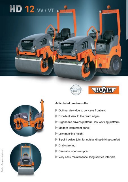 Hamm - HD12VT - Tandem Vibrating Roller