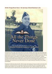 All the Things Never Done - the last day of David Rouleau's ... - Qattara
