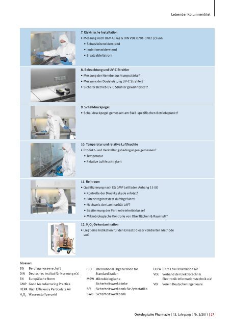 Onkolog Pharmazie 02-2011 - BERNER International GmbH