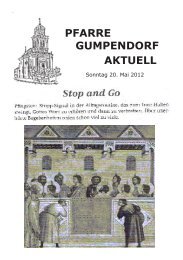 20. Mai 2012 - Die Homepage der Pfarre Gumpendorf St. Ägyd