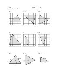 Worksheet - Area of Triangles - The McNabbs