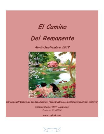 El Camino Del Remanente - Congregation of YHWH Jerusalem