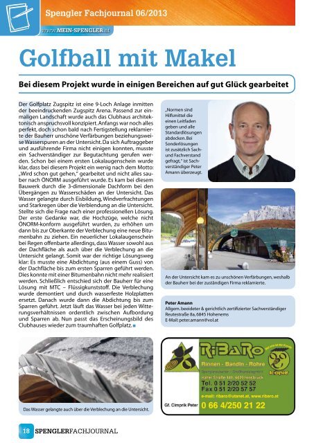 Spengler Fachjournal 06/2013