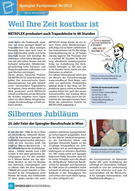 Spengler Fachjournal 06/2013