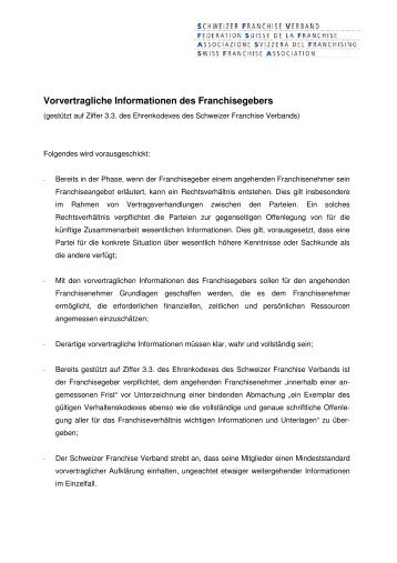 als pdf - Schweizer Franchise Verband