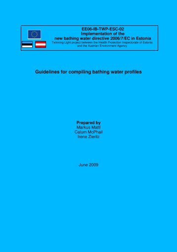 Guidelines for compiling bathing water profiles - Terviseamet