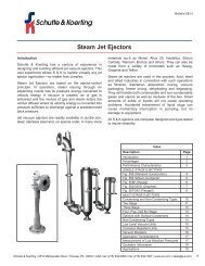 Steam Jet Ejectors