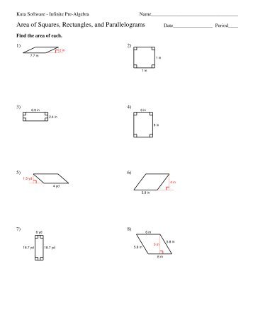 Area of Squares, Rectangles, and Parallelograms-1