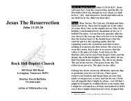 Jesus The Resurrection - Bibleteacher.org