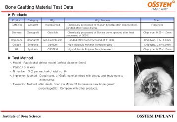 Institute of Bone Science OSSTEM IMPLANT - 3GO