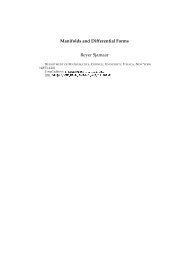 Manifolds and Differential Forms - Cornell Department of ...