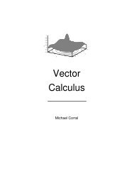 Michael Corral: Vector Calculus