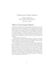 Uniform Laws of Large Numbers