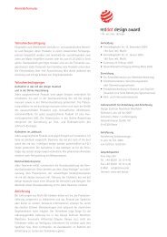 Anmeldung (PDF) - Red Dot Design Museum