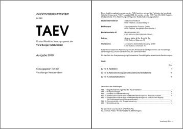 heitlichen Fassung der TAEV, Ausgabe 2008. Sie wurden