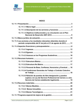 Informe 2012 Tercera Etapa - Bajar AquÃ­ - Seneam