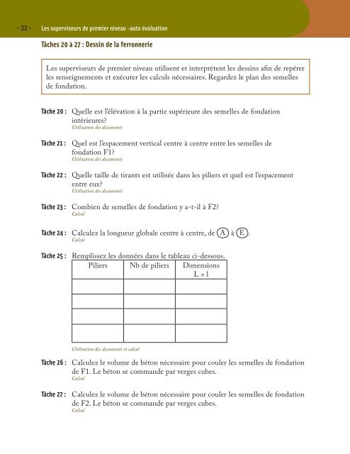 Compétences essentielles – Auto évaluation : Superviseurs de ...