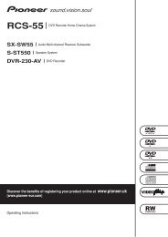 Pioneer RCS-55 User Guide Manual Download Pdf