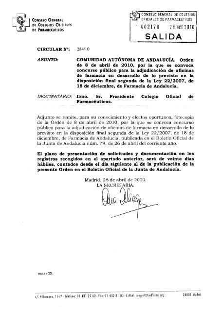 Untitled - Colegio Oficial de FarmacÃ©uticos de la RegiÃ³n de Murcia