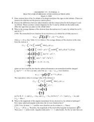 CHEMISTRY 373 –TUTORIAL 8 PRACTICE FOR ... - Cobalt