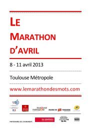 Mercredi 10 avril 2013 - Le marathon des mots