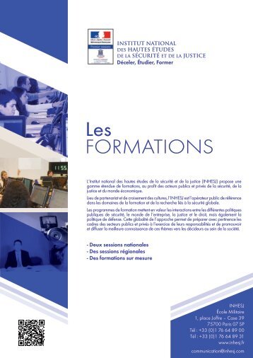 Les FORMATIONS - inhesj