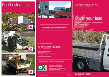 Don't risk a fine... Cover your load Cover