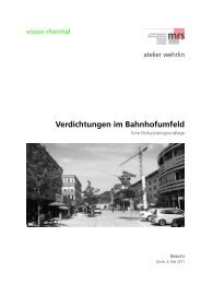 Verdichtungen im Bahnhofumfeld - eine ... - Vision Rheintal