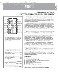 5804 BiMOS II UNIPOLAR STEPPER-MOTOR TRANSLATOR/DRIVER