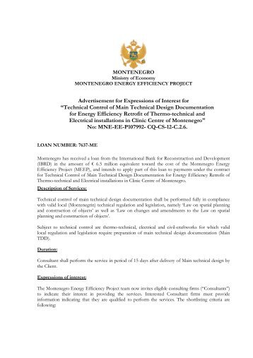 Advertisement for Submitting Expression of Interest - Energetska ...