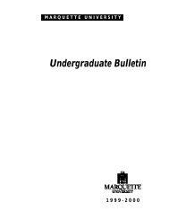 1999-2000 - Marquette University Bulletin