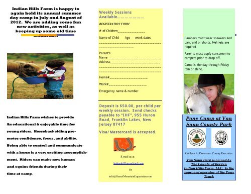 Pony Camp At Van Saun County Park Bergen County