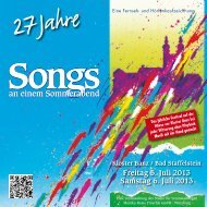 Programmheft 2013 (PDF) - Songs an einem Sommerabend