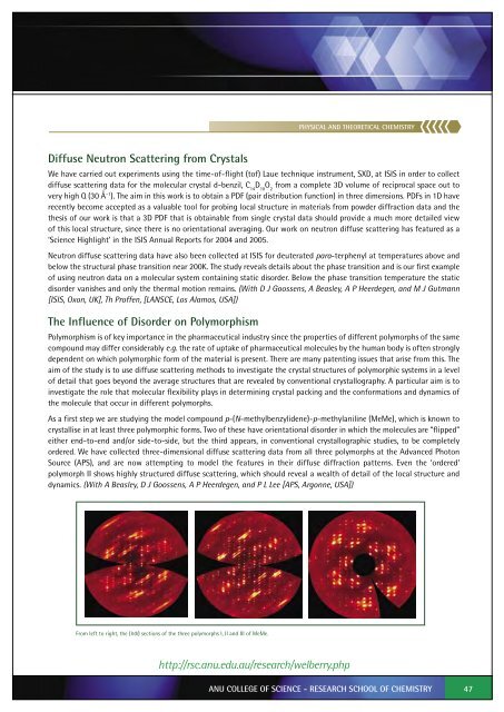 View 2005 Report - RSC - Australian National University