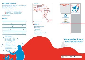 Automobilkaufmann Automobilkauffrau - Abc-handwerk-ms.de