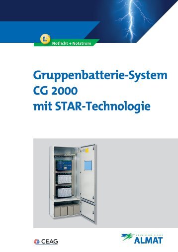 Gruppenbatterie-System CG 2000 mit STAR-Technologie - ALMAT AG