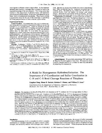 J. Am. Chem. Soc. 1992, 114, 151-160 - Chemistry - University of ...