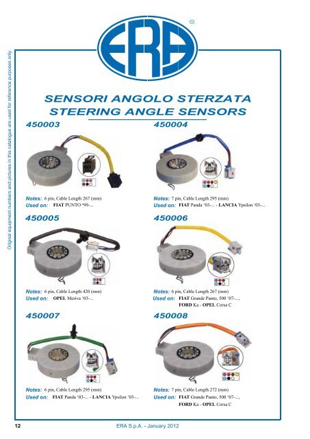 Catalogo Devioguidasgancio Steering column switches Commodos ...