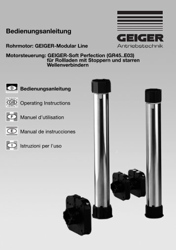 Bedienungsanleitung - Geiger Antriebstechnik