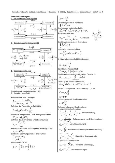 Grundlagen der Elektrotechnik 1