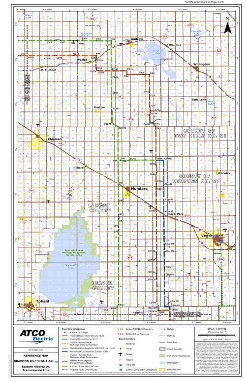 Detailed map of the EATL project - AUC.ab.ca